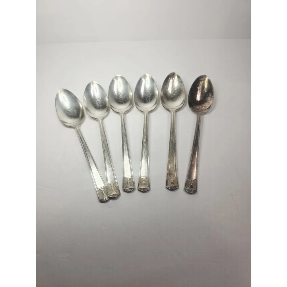 1923 Century Silver plate International Silver Holmes & Edwards 6 Spoons